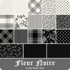 Fleur Noire Fat Quarter BundleMy Mind's Eye For Riley Blake Designs -Fabric Sewing Store rb fleurnoire precut 900 1