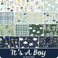 It's A Boy 10" StackerEcho Park For Riley Blake Designs -Fabric Sewing Store rb it saboy ydg cs 1