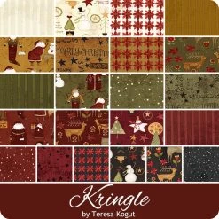 Kringle 2.5" Rolie PolieTeresa Kogut For Riley Blake Designs -Fabric Sewing Store rb kringle ydg 900 2