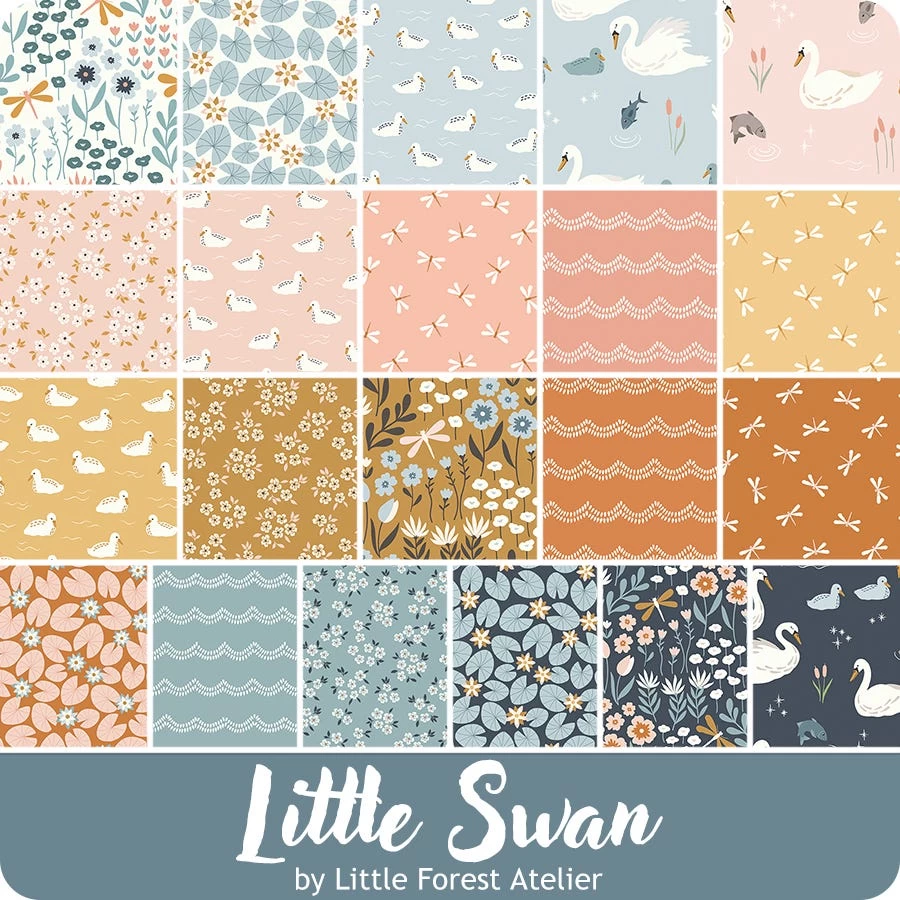 Little Swan 5" StackerLittle Forest Atelier For Riley Blake Designs 7 Little Swan 5" StackerLittle Forest Atelier For Riley Blake Designs - Image 7