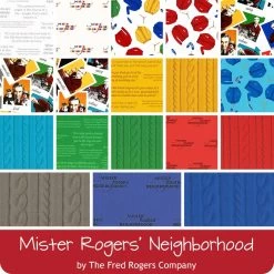 Mister Rogers' Neighborhood 10" StackerThe Fred Rogers Company For Riley Blake Designs -Fabric Sewing Store rb misterrogersneighborhood precut 900 new 2