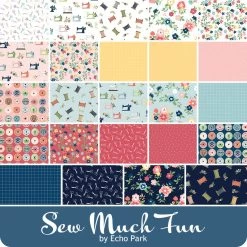 Sew Much Fun 2.5" Rolie PolieEcho Park For Riley Blake Designs 5 Sew Much Fun 2.5" Rolie PolieEcho Park For Riley Blake Designs -Fabric Sewing Store rb sewmuchfun ydg 900 1 1 1 1