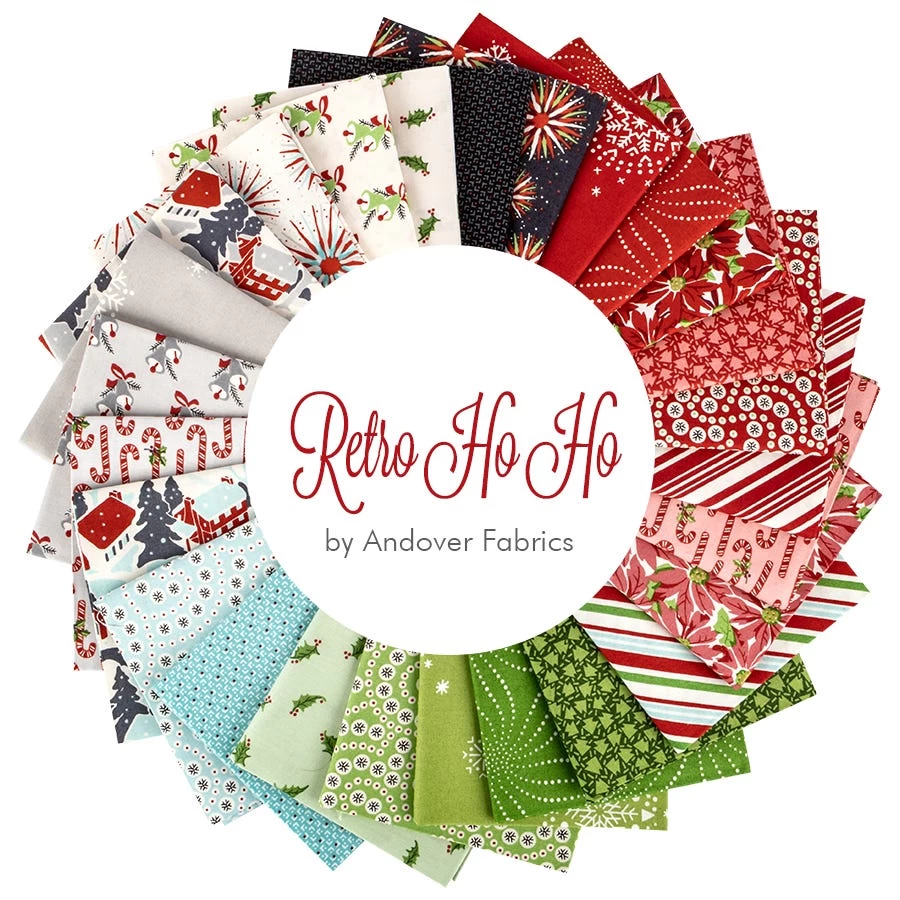 Retro Ho Ho Fat Quarter BundleAndover Fabrics 1 Retro Ho Ho Fat Quarter BundleAndover Fabrics