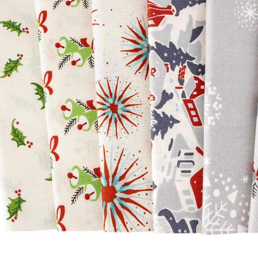 Retro Ho Ho Fat Quarter BundleAndover Fabrics 2 Retro Ho Ho Fat Quarter BundleAndover Fabrics - Image 2