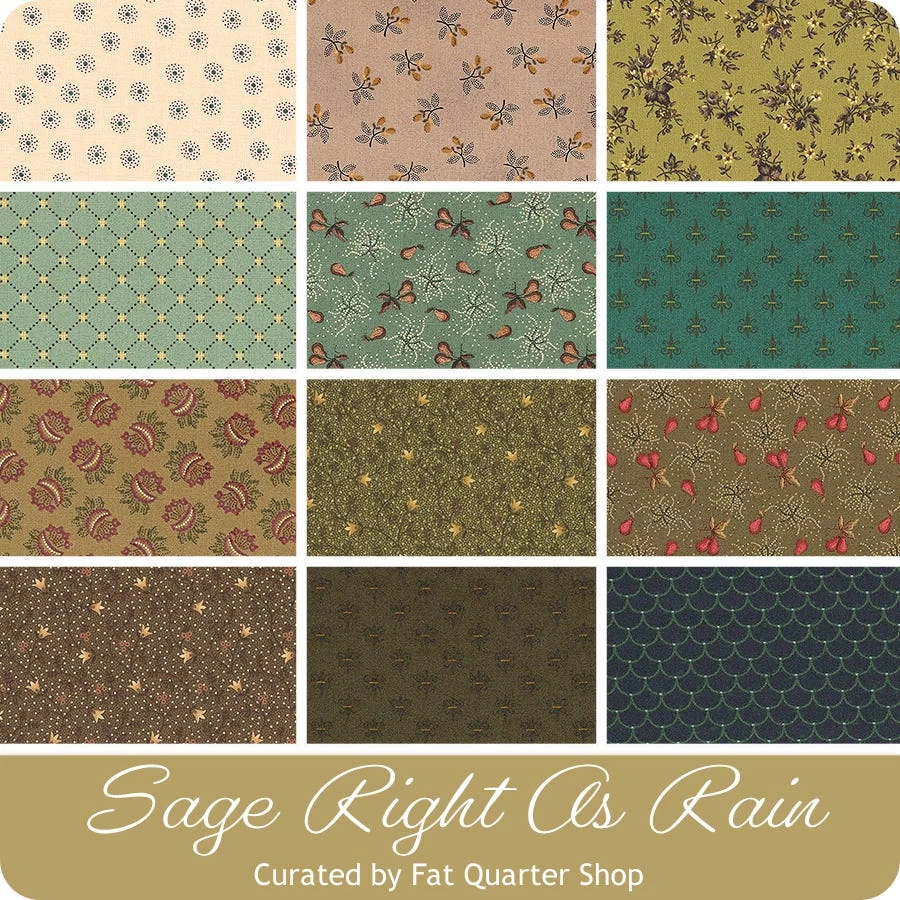 Sage Right As Rain Fat Quarter BundleKim Diehl For Henry Glass Fabrics 5 Sage Right As Rain Fat Quarter BundleKim Diehl For Henry Glass Fabrics - Image 5