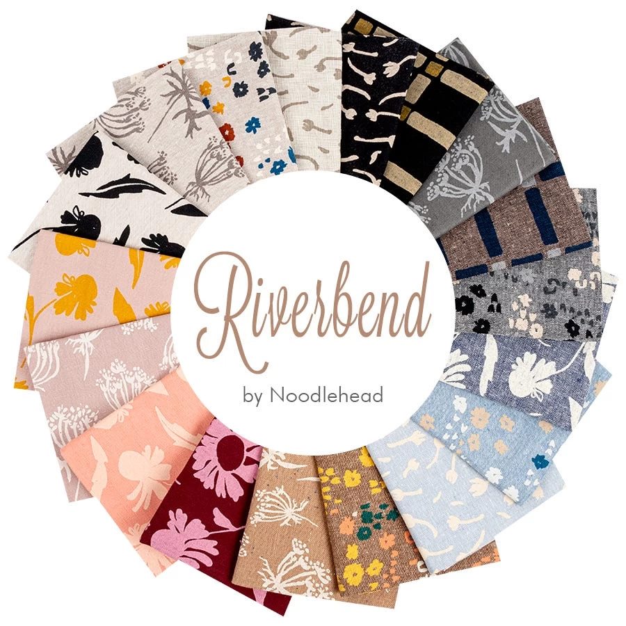 Riverbend Fat Quarter BundleNoodlehead For Robert Kaufman Fabrics