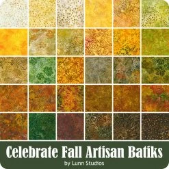 Celebrate Fall Artisan Batiks Charm PackLunn Studios For Robert Kaufman Fabrics -Fabric Sewing Store rk celebratefallartisanbatiks ydg 900 1 1 1 1