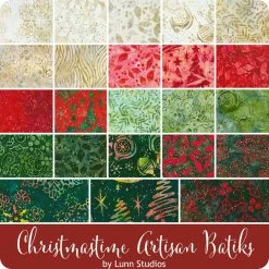 Christmastime Artisan Batiks 10" SquaresLunn Studios For Robert Kaufman Fabrics 13 Christmastime Artisan Batiks 10" SquaresLunn Studios For Robert Kaufman Fabrics -Fabric Sewing Store rk christmastimeartisanbatiks ydg cs 3