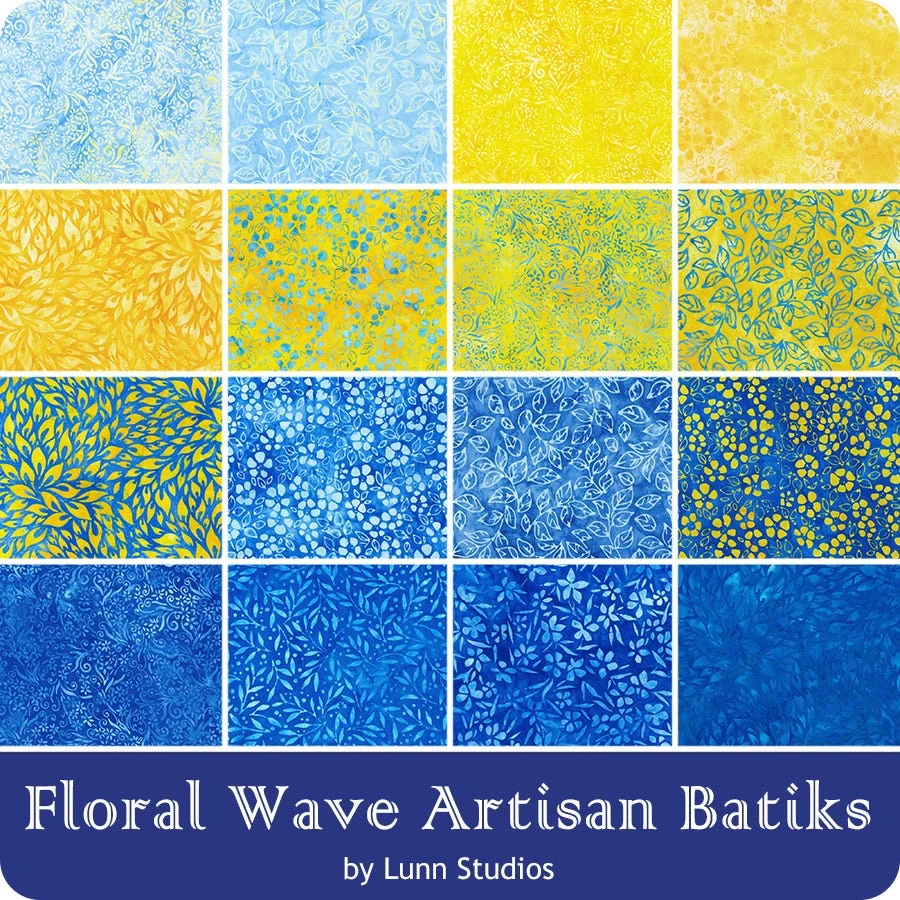 Floral Wave Artisan Batiks Roll UpLunn Studios For Robert Kaufman Fabrics 3 Floral Wave Artisan Batiks Roll UpLunn Studios For Robert Kaufman Fabrics - Image 3