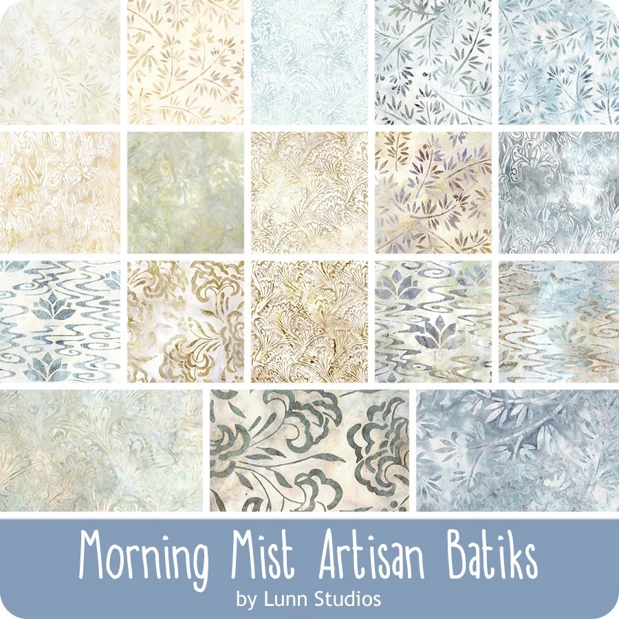 Morning Mist Artisan Batiks 10" SquaresLunn Studios For Robert Kaufman Fabrics 5 Morning Mist Artisan Batiks 10" SquaresLunn Studios For Robert Kaufman Fabrics - Image 5