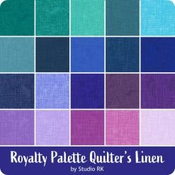 Royalty Palette Quilter's Linen Fat Quarter BundleStudio RK For Robert Kaufman Fabrics