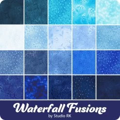 Fusions Collection Waterfall 10" SquaresStudio RK For Robert Kaufman Fabrics 11 Fusions Collection Waterfall 10" SquaresStudio RK For Robert Kaufman Fabrics -Fabric Sewing Store rk waterfallfusions ydg cs 2