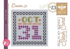 Bee In My Bonnet Stitch Cards Set FLori Holt Of Bee In My Bonnet #ISE-433 -Fabric Sewing Store sc 23 october31 cover