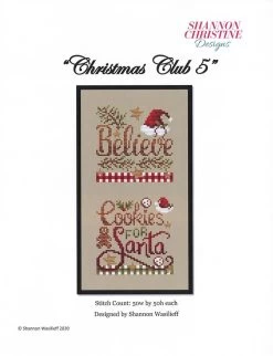 Christmas Club 5 Cross Stitch PatternShannon Christine Designs