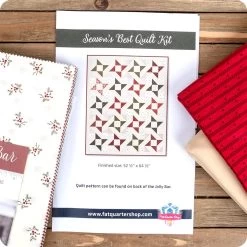 Season's Best Quilt KitFeaturing Joyful Gatherings By Primitive Gatherings -Fabric Sewing Store seasons best qk 1