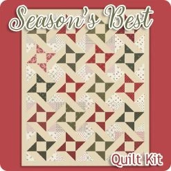 Season's Best Quilt KitFeaturing Joyful Gatherings By Primitive Gatherings -Fabric Sewing Store seasonsbest top cs