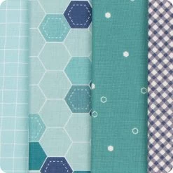 Sew Blue Riley Blake Blend Fat Quarter BundleCurated By Fat Quarter Shop Featuring Riley Blake Designs -Fabric Sewing Store sewbluerbblend 3