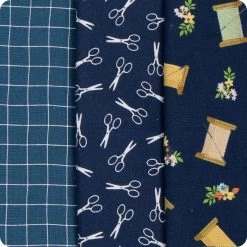 Sew Blue Riley Blake Blend Fat Quarter BundleCurated By Fat Quarter Shop Featuring Riley Blake Designs -Fabric Sewing Store sewbluerbblend 5