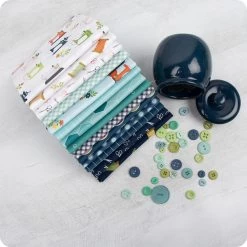 Sew Blue Riley Blake Blend Fat Quarter BundleCurated By Fat Quarter Shop Featuring Riley Blake Designs -Fabric Sewing Store sewbluerbblend 7