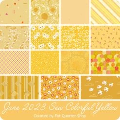 June 2023 Sew Colorful Yellow Fat Quarter BundleCurated By Fat Quarter Shop 16 June 2023 Sew Colorful Yellow Fat Quarter BundleCurated By Fat Quarter Shop -Fabric Sewing Store sewcolorful 0623 bundle cs