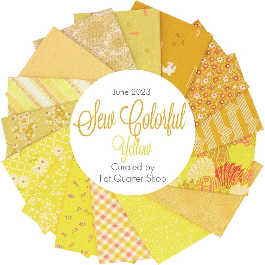 June 2023 Sew Colorful Yellow Fat Quarter BundleCurated By Fat Quarter Shop 1 June 2023 Sew Colorful Yellow Fat Quarter BundleCurated By Fat Quarter Shop