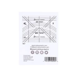 Mini Curvit RulerSew Kind Of Wonderful #SKW97 -Fabric Sewing Store sewminicurvit back