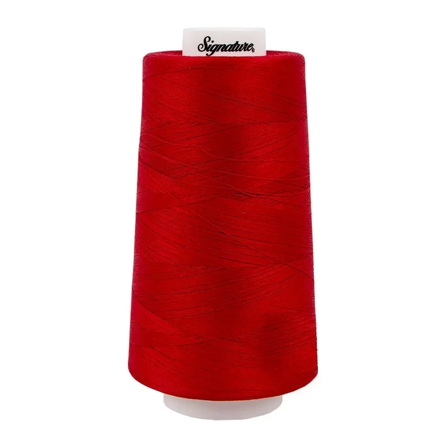 40wt Holiday Red Machine Quilting 100% Cotton Cone Thread Signature Threads #47S-586 1 40wt Holiday Red Machine Quilting 100% Cotton Cone Thread Signature Threads #47S-586