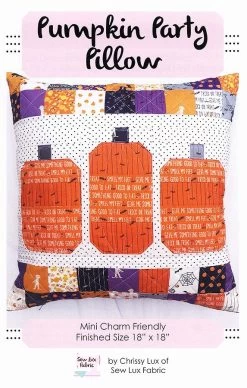 Pumpkin Party Pillow Pattern Sew Lux Fabric #SLF-2081