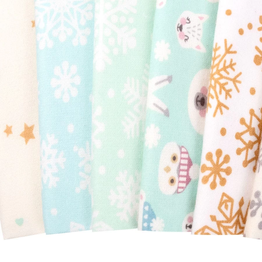 Snow Snuggle Flannel 10" SquaresWishwell For Robert Kaufman Fabrics 2 Snow Snuggle Flannel 10" SquaresWishwell For Robert Kaufman Fabrics - Image 2