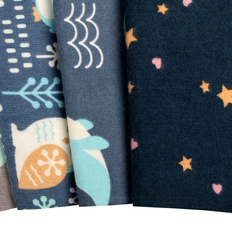 Snow Snuggle Flannel 10" SquaresWishwell For Robert Kaufman Fabrics 5 Snow Snuggle Flannel 10" SquaresWishwell For Robert Kaufman Fabrics - Image 5