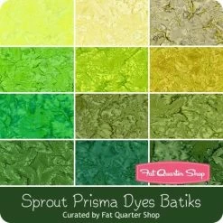 Sprout Prisma Dyes Batiks Fat Quarter BundleCurated By Fat Quarter Shop For Robert Kaufman Fabrics -Fabric Sewing Store sprout ydg bundle 450 1