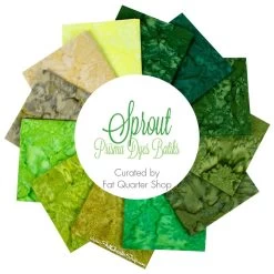 Sprout Prisma Dyes Batiks Fat Quarter BundleCurated By Fat Quarter Shop For Robert Kaufman Fabrics