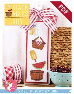 July Stackables Downloadable PDF Cross Stitch PatternIt's Sew Emma