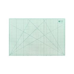 Lori Holt Cute Cuts 24" X 36" Frosting And Songbird Reversible Cutting MatBee In My Bonnet #STCM-25497 -Fabric Sewing Store stcm 25497 cu2