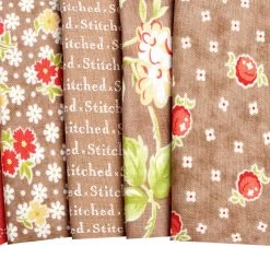 Stitched Fat Quarter BundleFig Tree Quilts For Moda Fabrics -Fabric Sewing Store stitched cu7 2 3