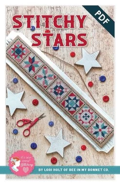 Stitchy Stars Downloadable PDF Cross Stitch PatternLori Holt Of Bee In My Bonnet
