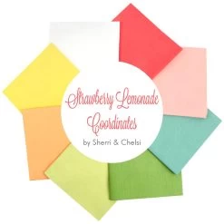 Strawberry Lemonade Coordinates Fat Quarter BundleSherri & Chelsi For Moda Fabrics