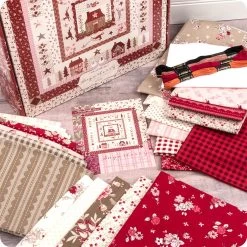 Sugarberry Christmas Block Of The Month Quilt KitFeaturing Sugarberry By Bunny Hill Designs -Fabric Sewing Store suagrberry christmas bom qk2