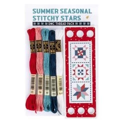 Lori Holt Summer Seasonal Stitchy Stars DMC Thread Pack & Floss KeeperFat Quarter Shop Exclusive