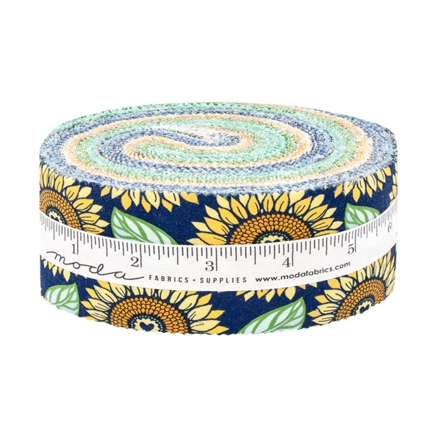 Sunflowers In My Heart Jelly RollKate Spain For Moda Fabrics 2 Sunflowers In My Heart Jelly RollKate Spain For Moda Fabrics - Image 2