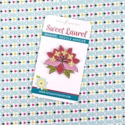 Sweet Laurel Enamel Needle MinderFat Quarter Shop Limited Edition Exclusive -Fabric Sewing Store sweetlaural nm sm4