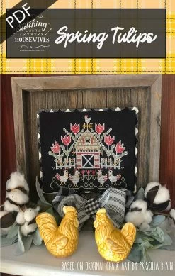 Spring Tulips Downloadable PDF Cross Stitch PatternStitching With The Housewives