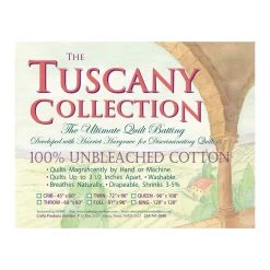 Tuscany Collection 100% Unbleached Cotton Crib Quilt BattingHobbs #TU45 -Fabric Sewing Store tc 100unbleachedcotton 900 7
