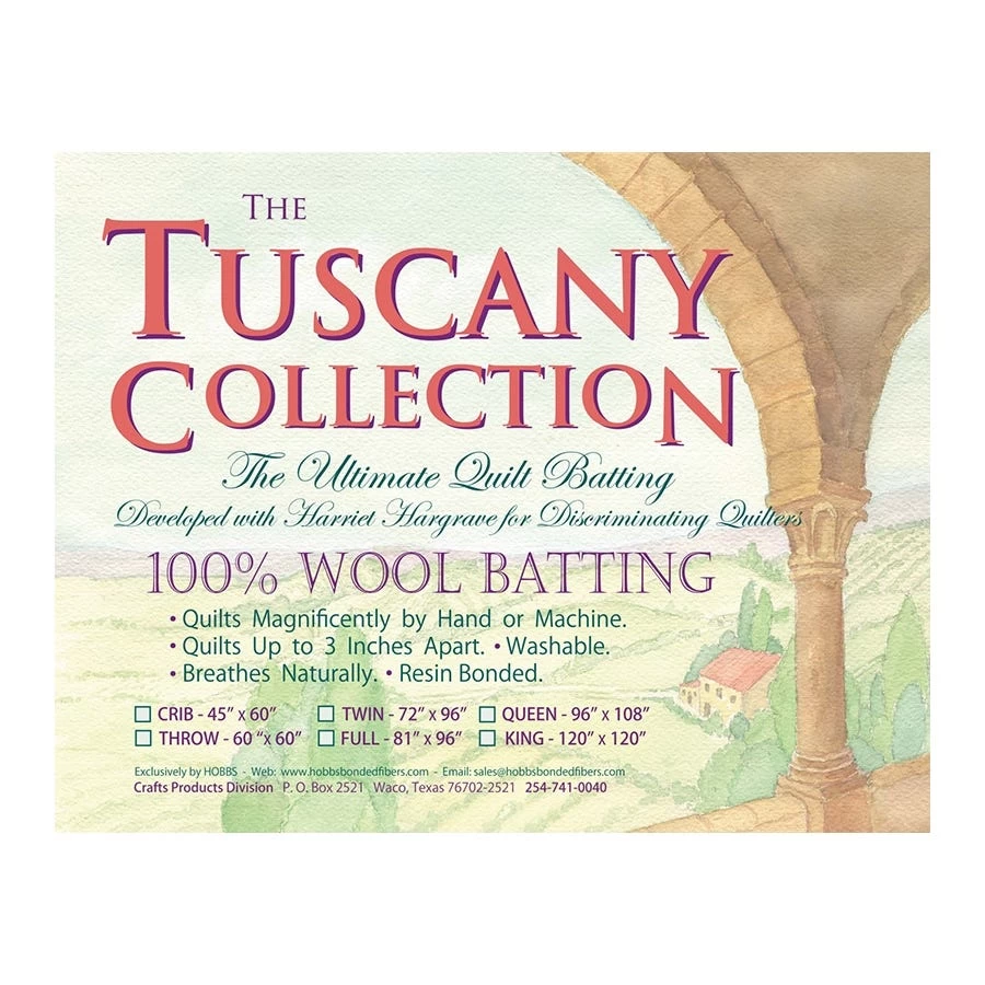 Tuscany Collection 100% Wool King Quilt BattingHobbs #TW120 4 Tuscany Collection 100% Wool King Quilt BattingHobbs #TW120 - Image 4