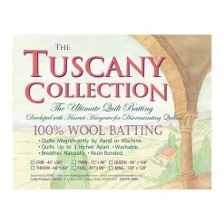 Tuscany Collection 100% Wool Twin Quilt BattingHobbs #TW72 -Fabric Sewing Store tc 100wool 900 6