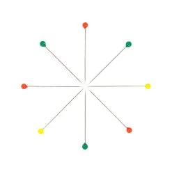 Tulip Glass Head Applique PinsTulip Needles #THN-092E