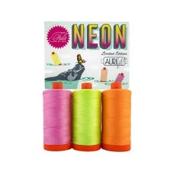 50wt Neon Large Aurifil Thread BoxTula Pink #TP50EC3