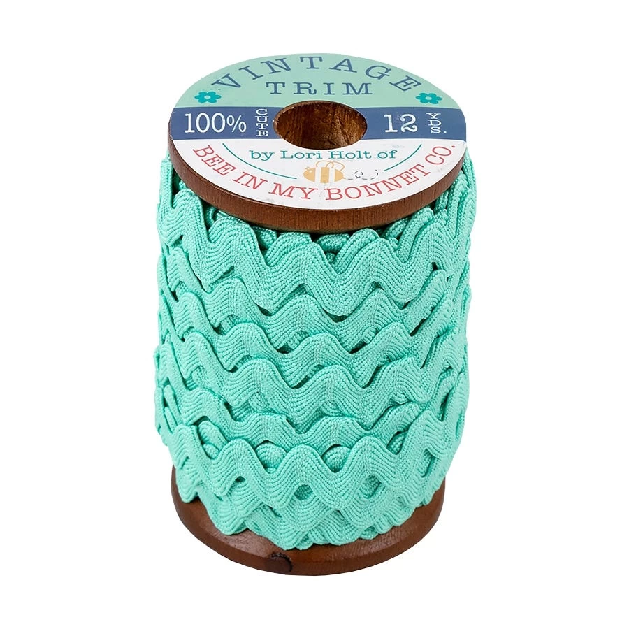 Sea Glass Large Vintage Trim 12 Yard SpoolLori Holt Of Bee In My Bonnet #STVT-2660 2 Sea Glass Large Vintage Trim 12 Yard SpoolLori Holt Of Bee In My Bonnet #STVT-2660 - Image 2