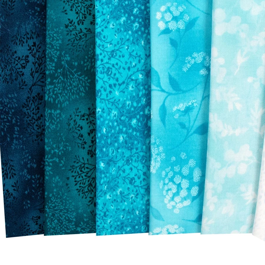 Fusions Collection Waterfall 10" SquaresStudio RK For Robert Kaufman Fabrics 2 Fusions Collection Waterfall 10" SquaresStudio RK For Robert Kaufman Fabrics - Image 2