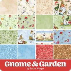 Gnome & Garden 10 Karat CrystalsSusan Winget For Wilmington Prints -Fabric Sewing Store wilm gnome garden precut cs 900 1